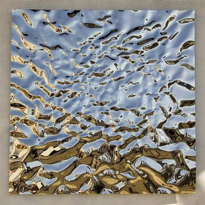 0.3mm Thickness 304 Water Ripple Stainless Steel Sheet For Modern Decor