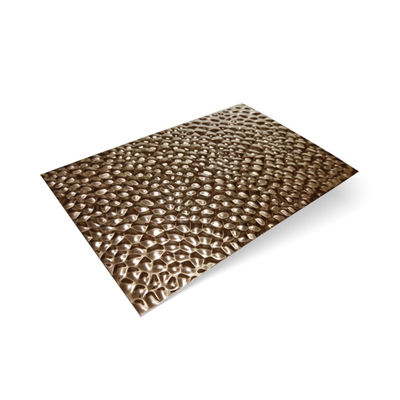 Grade 304 2B/BA finish 0.8mm Thickness Ripple Honeycomb stainless steel texture seamless metal plate