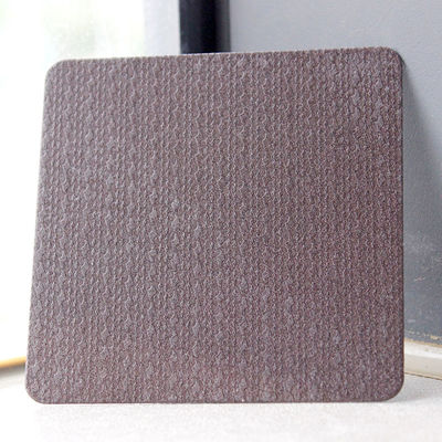 304 316 Retro Brown color Embossed metal plate for decorative Textured Stainless Steel Sheet Project