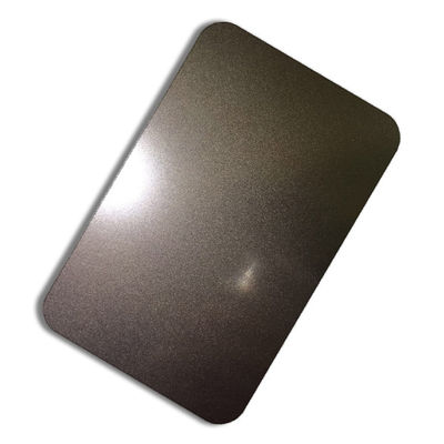 0.3mm Stainless Steel Sheet Vacuum Electroplating Frosted Brushed Black Titanium SS Metal Plate