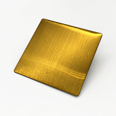 4X10 gold PVD Color Plated 316 Decorative Stainless Steel Sheet 1.2 mm Thick