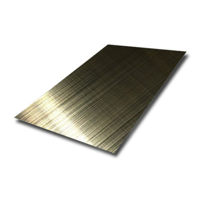 0.3mm Stainless Steel Sheet Vacuum Electroplating Frosted Brushed Black Titanium SS Metal Plate