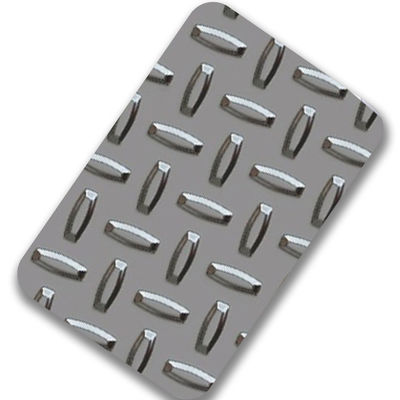 SUS 304 316 316l 2wl 5wl 6wl Checkered Stainless Steel Sheet Leather Embossing