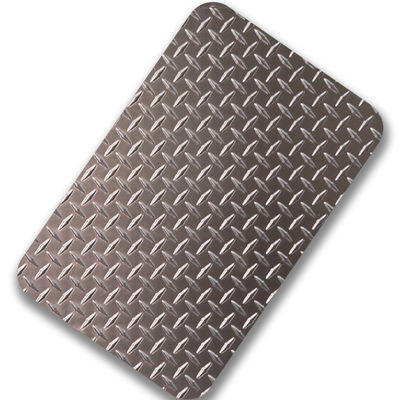 Decorative Stamped 201 304 316 Checkered Stainless Steel Sheet 1000x2000mm
