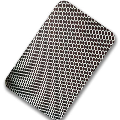 SS 430 1.5mm 2mm Perforated Stainless Steel Sheet Round Hole Grand Metal