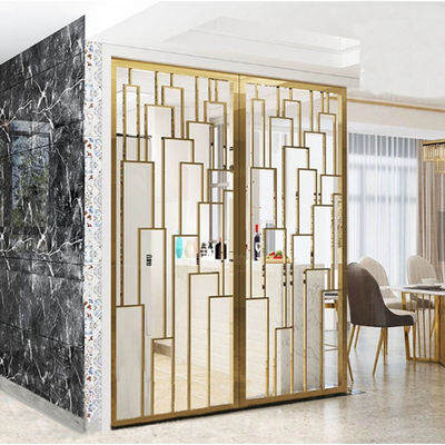 Color Finish 304L Stainless Steel Decorative Screen Metal Wall Divider 0.3-3mm Thick