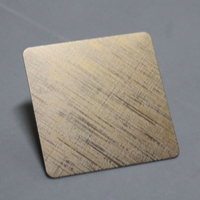 Gold Color SUS304 Stainless Steel Sheet Etching Decorative Home