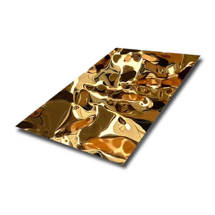 Custom Decor Embossed Metal Sheets Water Ripple Stainless Plate 1000mm ...