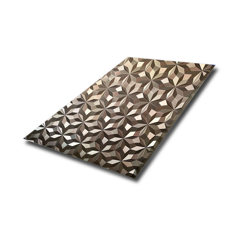 Grade 201 304 430 diamond stainless steel 4*8 ft diamond Textured ...
