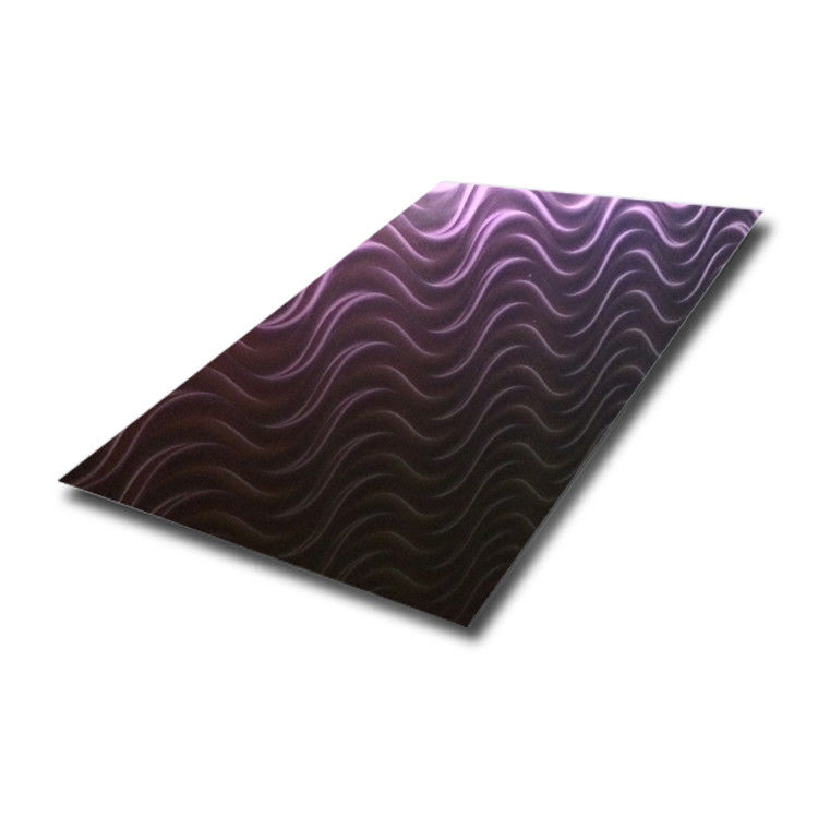 Ss Texture Plan SS 201 316 Grade Sheet 0.9MM Thick 3D Laser/Polished Embossed Texture ...