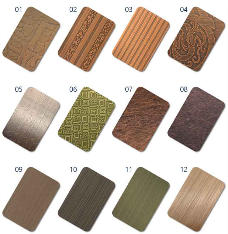 Decorative 304 Stainless Sheet Antique Stainless Steel Plates 1219mm Width