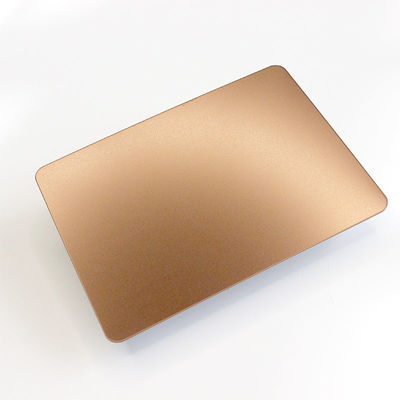Good price 0.6mm 0.8mm 304 Stainless Steel Sheet Rose Gold Bead Blasted Sandblasted online