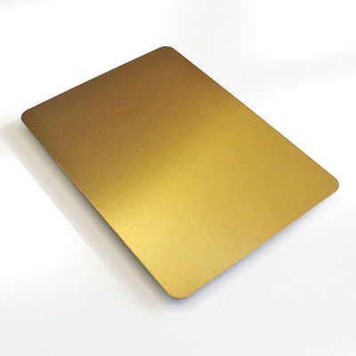 Good price 304 Gold Brushed Stainless Steel Sheet Cold Rolled Stainless Steel Plate online