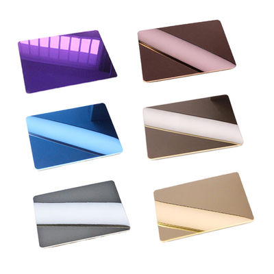 Good price 304 316 Stainless Steel Decorative Sheets Mirror Finish Colored online