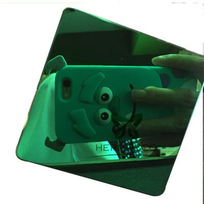 Good price No.8 SS 304 316 Green Mirror Stainless Steel Sheet 8K Polishing 0.3mm Thickness online