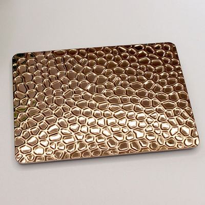 Good price Rose Gold Honeycomb Stamped Stainless Steel Plate Wall Decorateive Sheet online