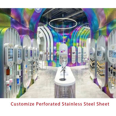 Good price 304 316 Decorative Perforated Stainless Steel Sheet Metal Ceilings Screens Filter 0.3mm online