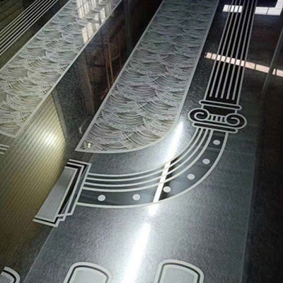 Good price 304 Etched Mirror Pattern Elevator Stainless Steel Sheet Wall Panels 1219x2438mm online