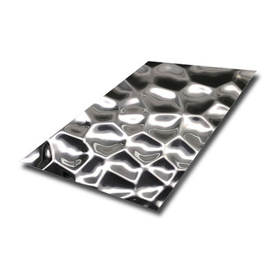 Good price OEM Water Ripple Sheet Wave Bright Corrugated Stainless Steel Metal Plate online
