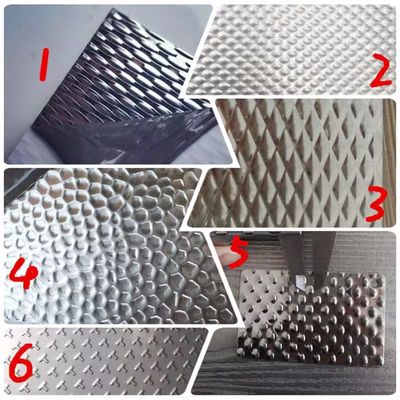 Good price Cold Rolled Pattern Embossed Steel Sheet 201 304 316 4'X8' Inox Decorative Diamond Stainless Checkered Sheet online