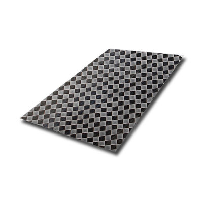 Good price Metal Diamond Finish Embossed Stainless Steel Sheet 3.0mm Thickness online