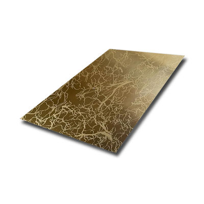 Good price Custom 201 304 316 Etched Stainless Steel Sheet Corrosion Resistance online