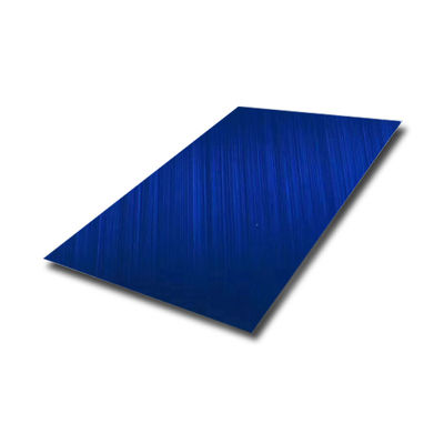 Good price Spot Goods Blue Brushed Stainless Steel Sheet Cold Rolled 0.3mm Thickness online