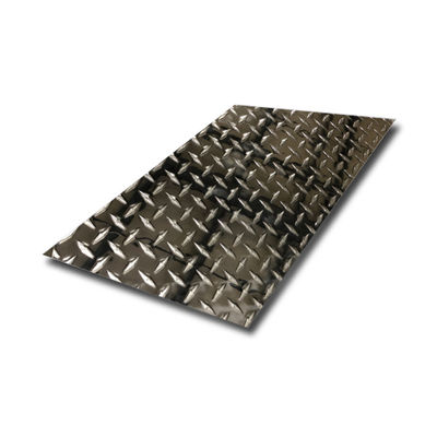 Good price 3MM SS Checkered Sheet Anti Slip Surface Stainless Steel Plates In Building Floors Stairs Corridors online