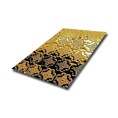 Good price Customized 304 ss steel plate 2b/ba/no.4/hL fininsh gold embossed stainless steel sheets online