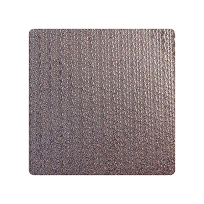 Good price 304 316 Retro Brown color Embossed metal plate for decorative Textured Stainless Steel Sheet Project online