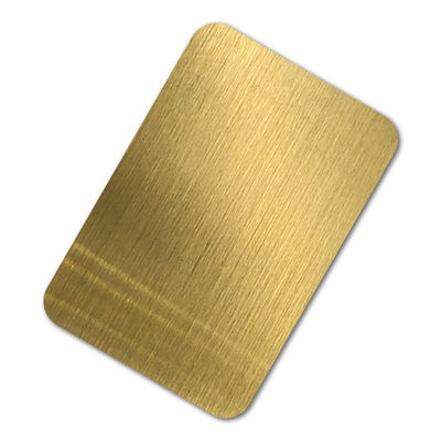 Good price Hairline Finish Anti Fingerprint Stainless Steel Sheet 304 Plate Gold Plated online