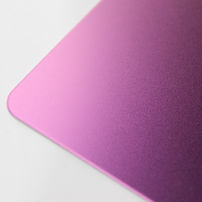 SS 304 316 Sandblasting Metal Sheet AFP Finish PVD Purple Bead Blasted ...