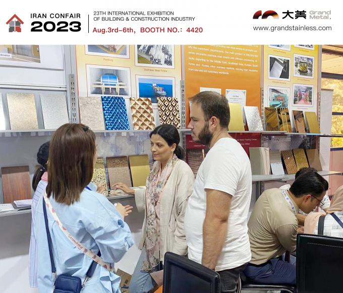 latest company news about Leading Stainless Steel Decorative Materials Enterprise to Showcase at Iran Construction Expo, Demonstrating Innovation and Quality  4