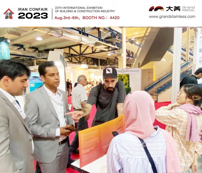 latest company news about Leading Stainless Steel Decorative Materials Enterprise to Showcase at Iran Construction Expo, Demonstrating Innovation and Quality  5
