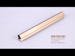 201 304 Stainless Steel Tile Edge Trim Decorative Mirror Gold Stainless Steel Floor Trim