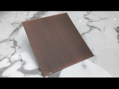 0.03mm Decorative Stainless Steel Sheet Antique Bronze Color Copper Brass Coated Clad