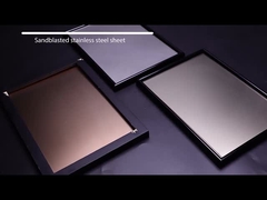 Sandblast Bead Blasted ss finish Decorative Stainless Steel Sheet Metal Mill Edge