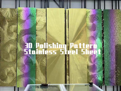 Custom Designed 3D Pattern Decorative Panels Polishing Pattern Stainless Steel Sheet