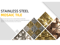 201 304 316 Metal Mosaic Tile Decorative Stainless Steel Mosaic Tile